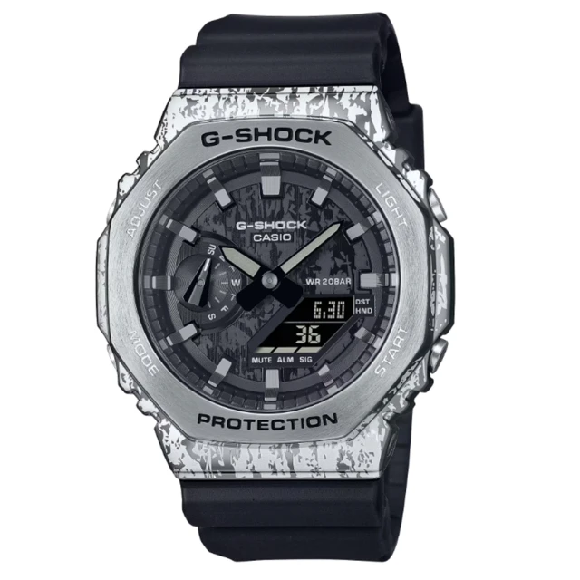 CASIO 卡西歐 G-SHOCK 潮流藍黑八角錶殼耐衝擊運