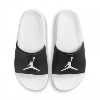 【NIKE 耐吉】JORDAN JUMPMAN SLIDE 拖鞋 男 運動 AJ 喬丹 黑白(FQ1598-010 ∞)