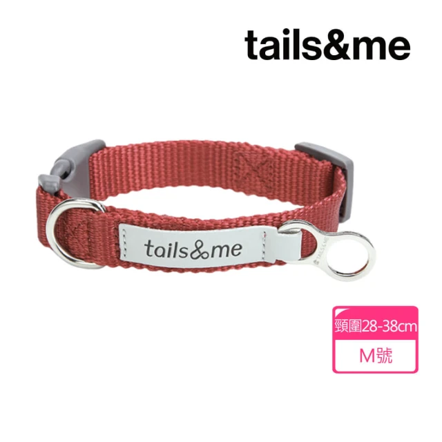 【tails&me 尾巴與我】經典尼龍帶系列-單色項圈／M(寵物項圈/遛狗項圈/多色可選)