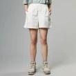 【Dickies】女款雲白色純棉鬆緊褲腰設計柔軟舒適短褲｜DK013003C58