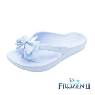 【Disney 迪士尼】童鞋 冰雪奇緣 親子夾腳拖鞋/輕量 透氣 舒適 臺灣製 藍(FOKS37606)