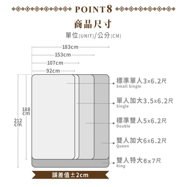 【ASSARI】亞當支撐硬式三線乳膠獨立筒床墊(單大3.5尺)