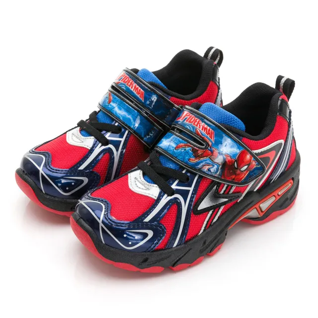 【Marvel 漫威】童鞋 蜘蛛人 輕量運動鞋/透氣 防臭 輕量 台灣製 紅藍(MNKB45252)