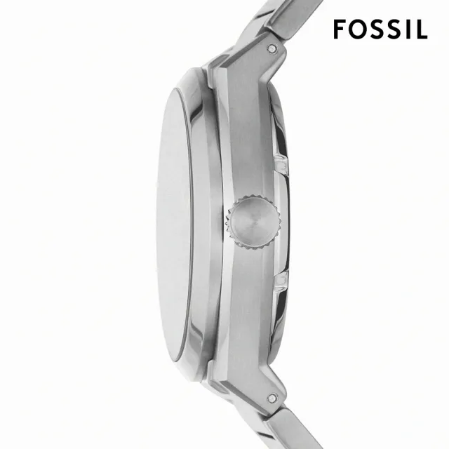 【FOSSIL 官方旗艦館】Everett 海洋之星鏤空機械手錶 銀色不鏽鋼鍊帶 42MM ME3220