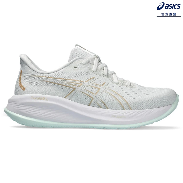 【asics 亞瑟士】GEL-CUMULUS 26 女款 緩衝 慢跑鞋(1012B599-100)