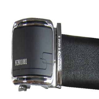 【18NINO81】皮帶紳士自動扣西裝皮帶100%皮最大41腰戴後為外穿型附品牌高階禮盒