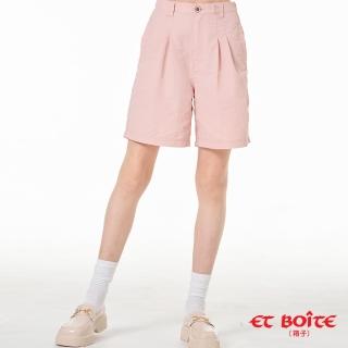 【BLUE WAY】女裝 防潑水輕量無彈打摺休閒四分褲 短褲-ET BOiTE箱子