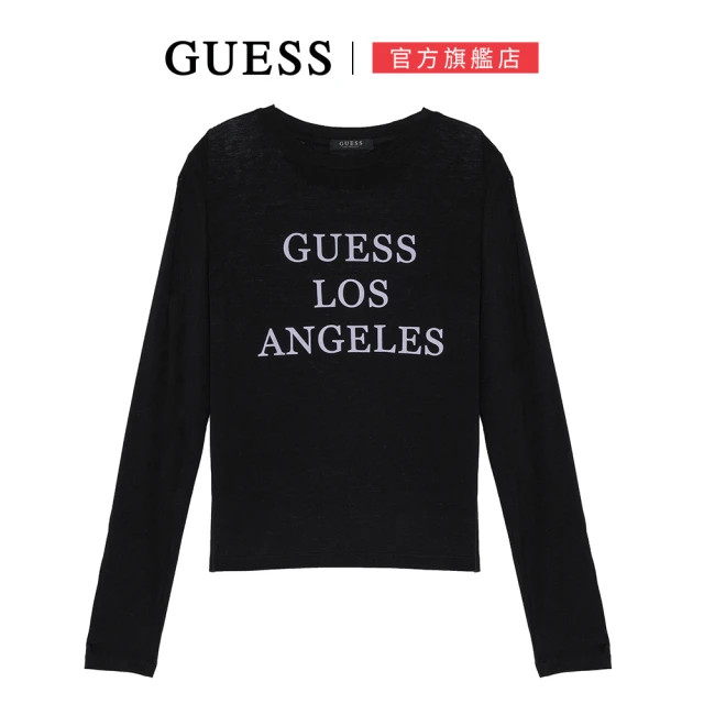 GUESS 清新花朵LOGO短T(兩色可選) 推薦