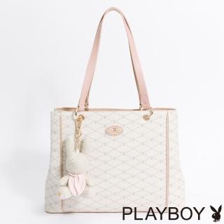 【PLAYBOY】托特包 Graceful系列(米白色)