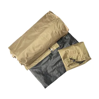 【LIFECODE】客廳帳配件-雙層紗網圍布-中間有拉鍊 沙色