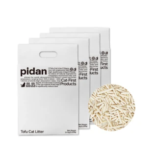 【pidan】豆腐貓砂 原味款 豆腐砂 超值4包入(70%2mm直徑豆腐貓砂加30%1.5mm直徑豆腐貓砂組合)