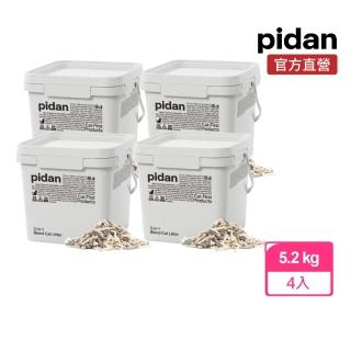 【pidan】混合貓砂 三合一活性碳版 豆腐砂加礦砂 超值4桶裝(40%純豆腐砂、35%球形礦砂、25%活性碳豆腐砂)