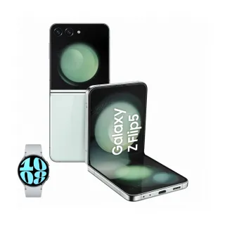 【SAMSUNG 三星】Galaxy Z Flip5 5G 6.7吋(8G/256G/高通驍龍8 Gen2/5000萬鏡頭畫素)(Watch6 44mm組)