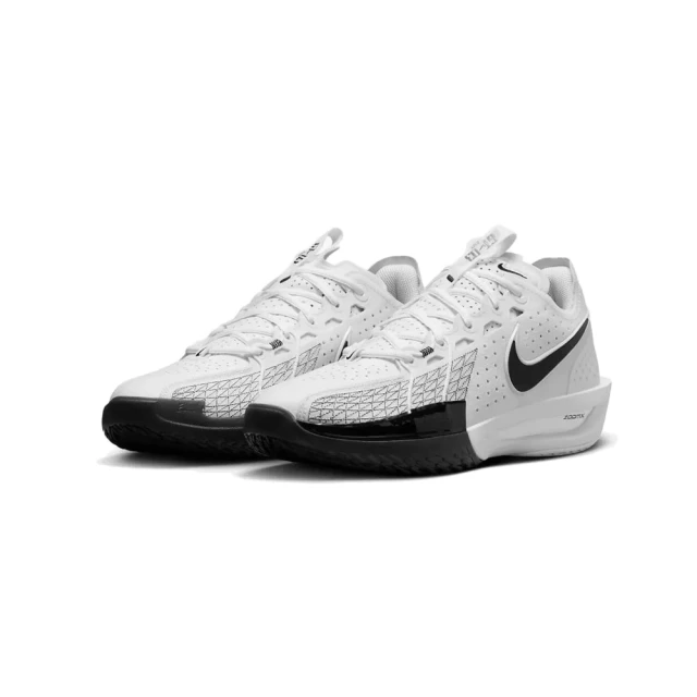 NIKE 耐吉 Nike Zoom GT Cut 3 籃球鞋 白黑 DV2918-102(男鞋 運動鞋)