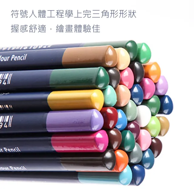 【AFAMIC 艾法原廠正貨】創意無限72色專業級高顯色乾濕兩用三角原木水性可渲染多層次繪畫色鉛筆(插畫 著色)