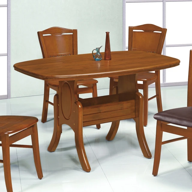 MUNA 家居 羽析雙環4.6尺岩板餐桌/不含椅(桌子 餐桌