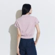 【GAP】女裝 Logo翻領短袖針織毛衣-淺粉色(874315)