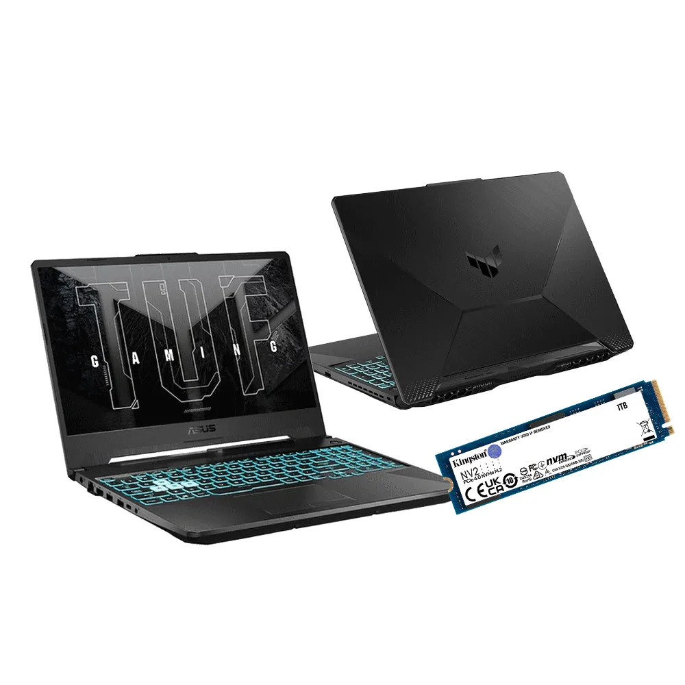 【ASUS】升級1TB組★15.6吋R5 RTX3050電競筆電(TUF Gaming FA506NC/R5-7535HS/16G/1TB SSD/W11)