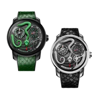 【Lucky Harvey 真樂時】靈蛇蟄起 夜光錶盤 全自動機芯 手錶 機械錶 43mm