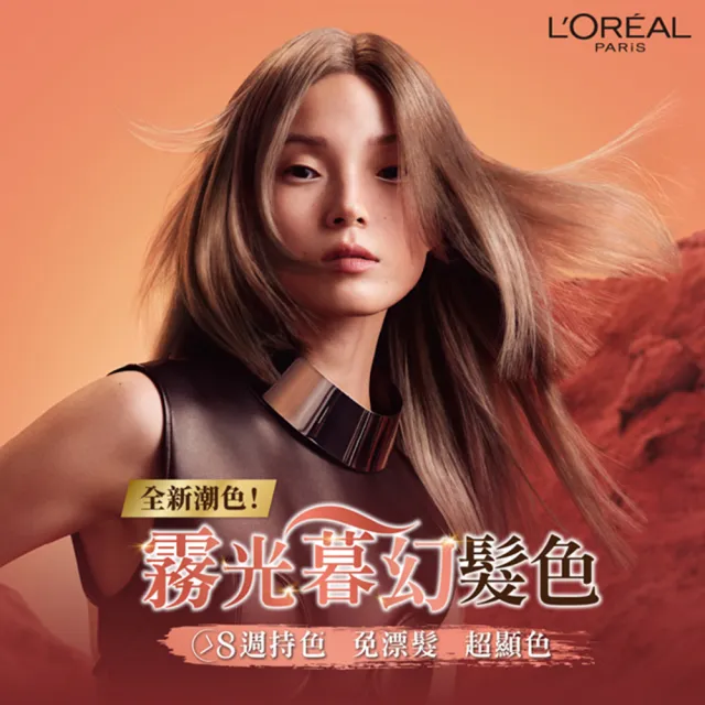 【LOREAL Paris 巴黎萊雅】優媚霜時尚魅力染髮霜(6色任選)