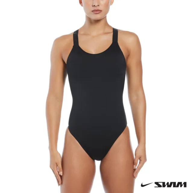 【NIKE 耐吉】SWIM 女泳裝 PREMIUM女性連身泳裝 黑 NESSE161-001(女連身)