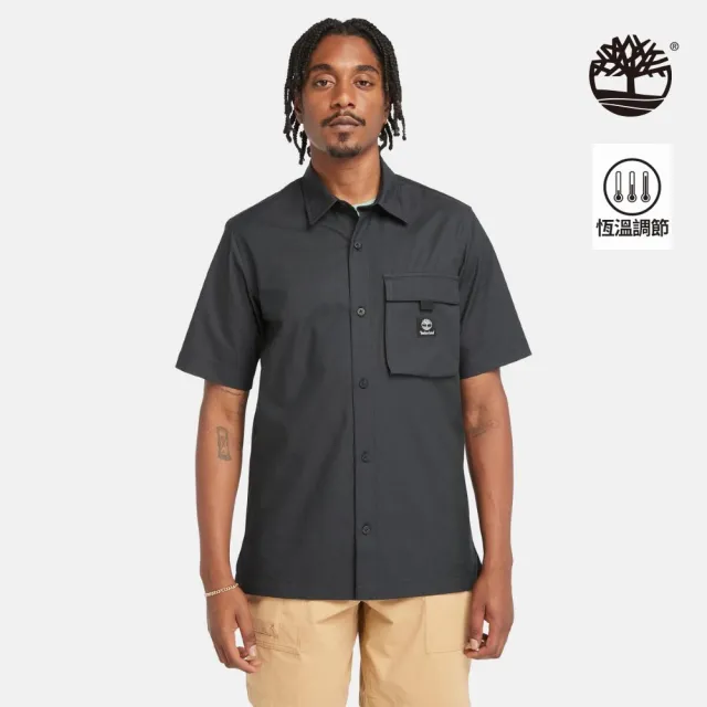 【Timberland】男款黑色 Outlast R 恆溫科技襯衫(A5U53001)