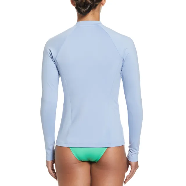 【NIKE 耐吉】SWIM 上衣 女 長袖上衣 長袖防曬衣 女泳裝 運動 水藍 NESSD356-451