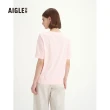 【AIGLE】女 抗UV快乾短袖T恤(AG-3P272A028 櫻花粉)