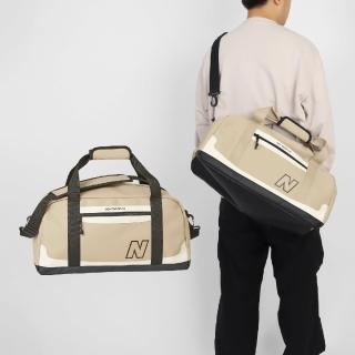 【NEW BALANCE】健身包 Legacy Duffle Bag 卡其 黑 可調背帶 大空間 旅行袋 側背包 NB(LAB23107SOT)