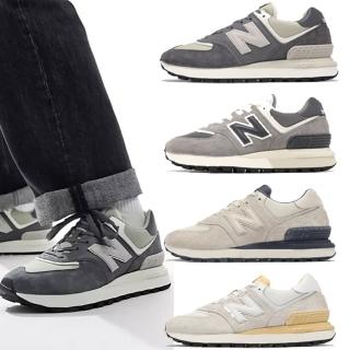 【NEW BALANCE】休閒鞋 574 Legacy 男鞋 女鞋 麂皮 拼接 緩衝 情侶鞋 NB 單一價(U574LGWM-D)