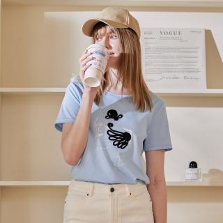 【AZUR】Rossa 摩登女伶織帶造型棉質上衣