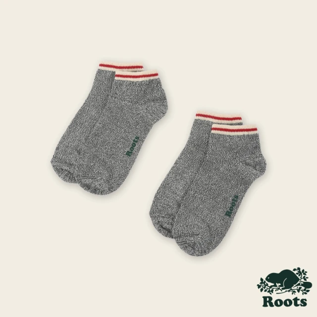【Roots】Roots 配件- COTTON CABIN 船襪-2入組(灰色)