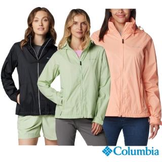 【Columbia 哥倫比亞 官方旗艦】女款-防潑水防曬抗汙連帽風衣外套(UWK01270/IS)