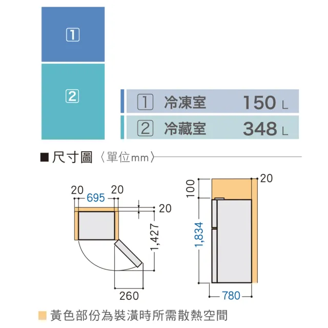 【Panasonic 國際牌】498公升一級能效無邊框鋼板系列右開雙門變頻冰箱(NR-B493TV)