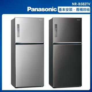 【Panasonic 國際牌】580公升一級能效無邊框鋼板系列右開雙門變頻冰箱(NR-B582TV)