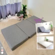 【BN-Home】全新升級souffle舒芙蕾涼感貓抓布3.5尺單人加大三折床墊(防潑水/貓抓布/床墊套/布套)