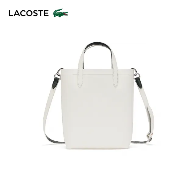 【LACOSTE】包款-Anna雙面手提袋附扁平袋(白色)