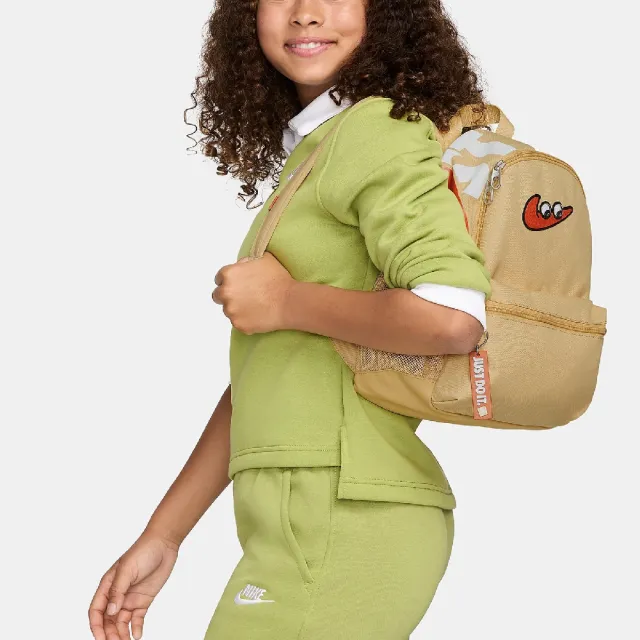 【NIKE 耐吉】後背包 Brasilia JDI Kids 兒童款 棕 大空間 多夾層 雙肩包 肩背包 背包(FZ7259-252)