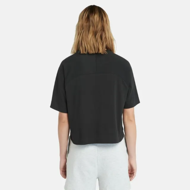 【Timberland】女款黑色吸濕排汗短袖T恤(A5VBY001)