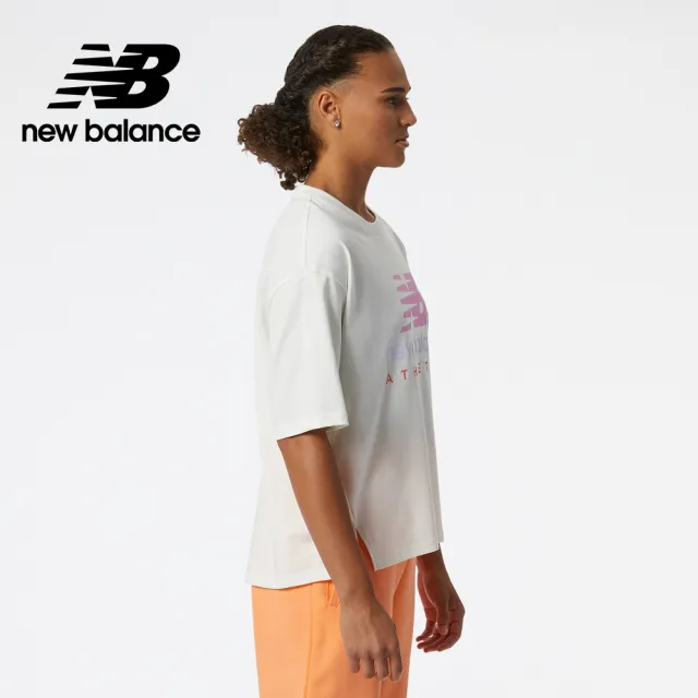 【NEW BALANCE】NB 短袖上衣_女裝_象牙白_AWT21503SST(亞版 版型正常)