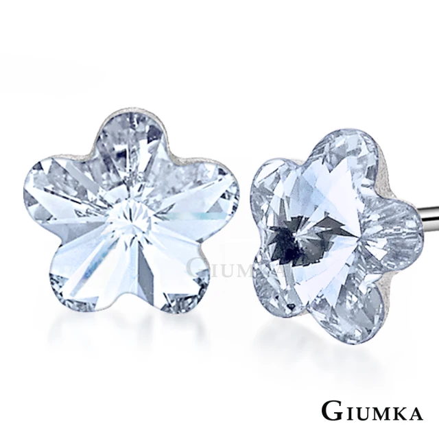 【GIUMKA】耳環．花精靈．6MM(白水晶)