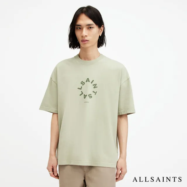 【ALLSAINTS】TIERRA 純棉寬鬆LOGO短袖T恤 MG294Y(舒適版型)