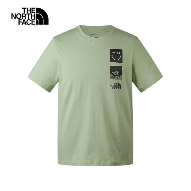 【The North Face】TNF 短袖上衣 休閒 U MFO S/S 1966 GRAPHIC TEE - AP 男女 綠(NF0A8AUYI0G)