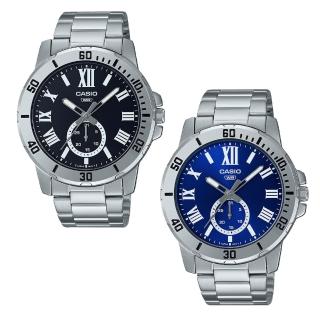 【CASIO 卡西歐】MTP-VD200D 潮流時尚 不鏽鋼 三針腕錶 羅馬數字 腕錶 手錶(日期顯示)