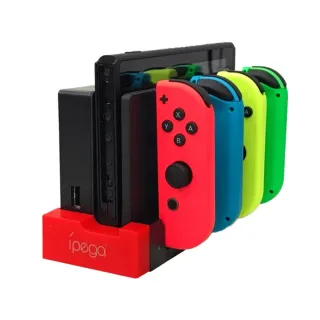 【Nintendo 任天堂】Switch手把底座座充+Joy-Con手把