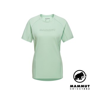 【Mammut 長毛象官方直營】Selun FL Logo T-Shirt W 機能LOGO短袖T恤 薄荷綠 女款 #1017-05060