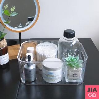 【JIAGO】透明格紋桌面收納盒