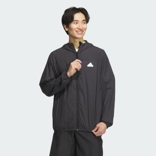 【adidas 愛迪達】外套 男款 運動連帽外套 亞規 TH LW WV JKT 黑 IT3940