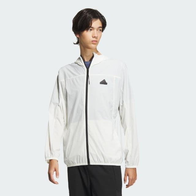 【adidas 愛迪達】外套 男款 運動連帽外套 亞規 TH LW WV JKT 白 IT3942