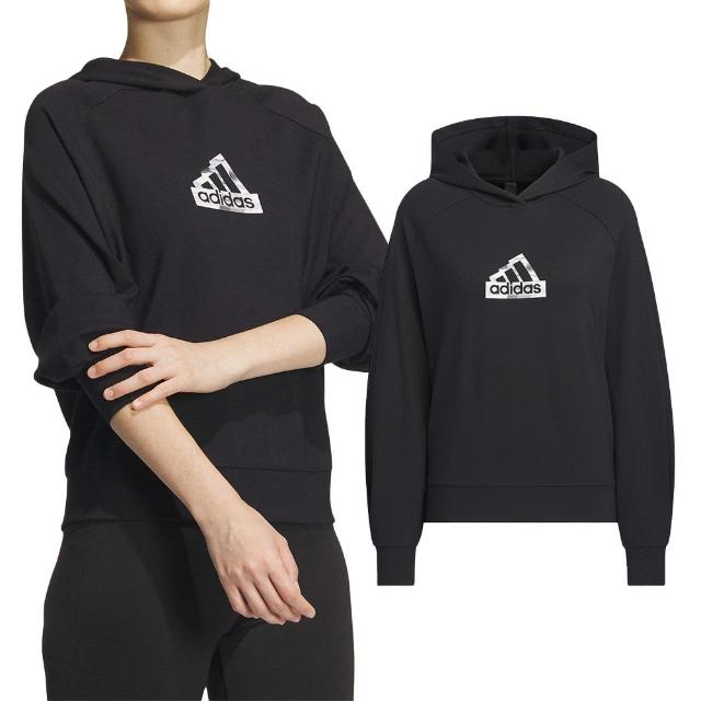 【adidas 愛迪達】Tech Dk Hoody 女款 黑色 百搭 舒適 連帽T 上衣 運動 休閒 長袖 IM8824